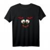 Gothic Halloween T-Shirt zum HapDeer mit Tattoo Style, Totenschädel und Rosen - Biker Outfit, klassisch geschnitten