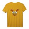 Gothic Halloween T-Shirt zum HapDeer mit Tattoo Style, Totenschädel und Rosen - Biker Outfit, klassisch geschnitten