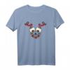 Gothic Halloween T-Shirt zum HapDeer mit Tattoo Style, Totenschädel und Rosen - Biker Outfit, klassisch geschnitten