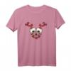 Gothic Halloween T-Shirt zum HapDeer mit Tattoo Style, Totenschädel und Rosen - Biker Outfit, klassisch geschnitten