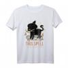 Goth Occult Witchcraft Halloween T-Shirt mit Schwarzer Katze - Dunkle Mode für Fans von Okkultismus, Anime & Manga