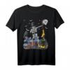 Halloween Skelett Mit Hut Kostüm für Jungen und Herren - Klassisches Halloween T-Shirt für Partys mit Fledermäusen und Kürbissen