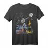 Halloween Skelett Mit Hut Kostüm für Jungen und Herren - Klassisches Halloween T-Shirt für Partys mit Fledermäusen und Kürbissen