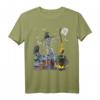 Halloween Skelett Mit Hut Kostüm für Jungen und Herren - Klassisches Halloween T-Shirt für Partys mit Fledermäusen und Kürbissen