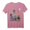 Halloween Skelett Mit Hut Kostüm für Jungen und Herren - Klassisches Halloween T-Shirt für Partys mit Fledermäusen und Kürbissen