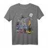 Halloween Skelett Mit Hut Kostüm für Jungen und Herren - Klassisches Halloween T-Shirt für Partys mit Fledermäusen und Kürbissen