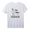 HapDeer Halloween Snoopy T-Shirt – Ich habe keine Angst, Lizenzierter Peanuts Cartoon, Humorvolles Geburtstagsgeschenk