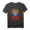Kürbis mit Maske: Ich habe 2020 überlebt - Lustiges Halloween T-Shirt für Partys & Süßes oder Saures