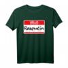 Einfache Halloween-Kostüm-Idee | My Name Is Rasputin T-Shirt mit Vintage-Namensschild