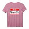 Einfache Halloween-Kostüm-Idee | My Name Is Rasputin T-Shirt mit Vintage-Namensschild