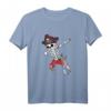 Dabbing Skelett Piraten Halloween Kinder T-Shirt – Lustiges Piraten-Design für Kinder, perfekt für Halloween- und Faschingspartys
