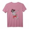Dabbing Skelett Piraten Halloween Kinder T-Shirt – Lustiges Piraten-Design für Kinder, perfekt für Halloween- und Faschingspartys