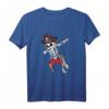 Dabbing Skelett Piraten Halloween Kinder T-Shirt – Lustiges Piraten-Design für Kinder, perfekt für Halloween- und Faschingspartys