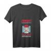 Damen Zombies und Wein Halloween T-Shirt mit V-Ausschnitt – Lustiges Gruseliges Halloween Design für Partys