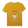 Damen Zombies und Wein Halloween T-Shirt mit V-Ausschnitt – Lustiges Gruseliges Halloween Design für Partys