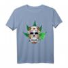 Sugar Skull Smoking Joint Weed Kostüm T-Shirt – Cool Halloween & 420 Geschenk für Horror- und Cannabis-Fans
