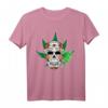 Sugar Skull Smoking Joint Weed Kostüm T-Shirt – Cool Halloween & 420 Geschenk für Horror- und Cannabis-Fans