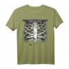 Skelett Brust mit Spinnen Halloween Kostüm T-Shirt – Gruseliges Knochen-Design für Party, Süßes oder Saures & Halloween Feier