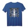 Skelett Brust mit Spinnen Halloween Kostüm T-Shirt – Gruseliges Knochen-Design für Party, Süßes oder Saures & Halloween Feier