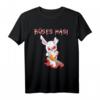 Böses Hasi Halloween Fasching Kostüm für Herren und Damen – Lustiges, Gruseliges T-Shirt mit Blut und Kettensäge für Karneval & Halloween