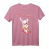 Böses Hasi Halloween Fasching Kostüm für Herren und Damen – Lustiges, Gruseliges T-Shirt mit Blut und Kettensäge für Karneval & Halloween