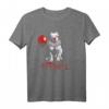 Pitbull Horrorfilm Halloween Custome T-Shirt – Lustiges Geschenk für Hundeliebhaber, Frauen & Mädchen, perfekt für Halloween und HapDeer