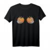 Lustiges Skelett Hände Kürbis Brüste Halloween Kostüm T-Shirt für Damen – Perfekt für Partys, Festivals & Halloween Veranstaltungen