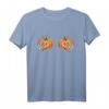 Lustiges Skelett Hände Kürbis Brüste Halloween Kostüm T-Shirt für Damen – Perfekt für Partys, Festivals & Halloween Veranstaltungen