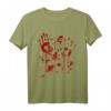 Halloween Blut Kostüm mit Blutspritzern - Einfaches blutiges T-Shirt für Zombie, Vampir & Gruselige Kostüme für Herren und Damen