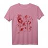 Halloween Blut Kostüm mit Blutspritzern - Einfaches blutiges T-Shirt für Zombie, Vampir & Gruselige Kostüme für Herren und Damen