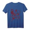 Halloween Blut Kostüm mit Blutspritzern - Einfaches blutiges T-Shirt für Zombie, Vampir & Gruselige Kostüme für Herren und Damen