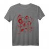 Halloween Blut Kostüm mit Blutspritzern - Einfaches blutiges T-Shirt für Zombie, Vampir & Gruselige Kostüme für Herren und Damen