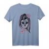 Gruselige Lady Sugar Skull Halloween Dia De Los Muertos T-Shirt – Spooky Kostüm für Halloween, Día de los Muertos & Feiertage