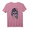 Gruselige Lady Sugar Skull Halloween Dia De Los Muertos T-Shirt – Spooky Kostüm für Halloween, Día de los Muertos & Feiertage