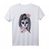 Gruselige Lady Sugar Skull Halloween Dia De Los Muertos T-Shirt – Spooky Kostüm für Halloween, Día de los Muertos & Feiertage