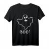 Halloween T-Shirt Geist Ghost Boo für Damen und Herren - Klassisches Halloween Outfit mit lustigem Design, Geschenkidee für Kinder und Erwachsene