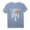 Süßes Oder Saures Kürbis Skelett Halloween Happy Halloween T-Shirt - Klassisch geschnitten, doppelt genähter Saum