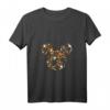 HapDeer Mickey Mouse Halloween Ghosts Pumpkins Spiders V-Ausschnitt T-Shirt – Offizielles Merchandise für Halloween & Geburtstag
