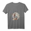 HapDeer Minnie Mouse Flying Witch Halloween T-Shirt mit V-Ausschnitt – Niedliches Kostüm für Kinder und Erwachsene
