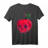Gruseliger vergifteter Apfelschädel & böse Königin Gothic Halloween T-Shirt – Perfekt für Halloween-Partys & Apfelwein-Liebhaber