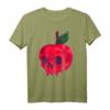 Gruseliger vergifteter Apfelschädel & böse Königin Gothic Halloween T-Shirt – Perfekt für Halloween-Partys & Apfelwein-Liebhaber