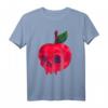 Gruseliger vergifteter Apfelschädel & böse Königin Gothic Halloween T-Shirt – Perfekt für Halloween-Partys & Apfelwein-Liebhaber