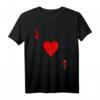 ACE OF HEARTS T-Shirt - Spielkarten Halloween Kostüm, Casino Geschenk & Valentinstag Geschenk für Poker- und Kartenliebhaber