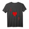 ACE OF HEARTS T-Shirt - Spielkarten Halloween Kostüm, Casino Geschenk & Valentinstag Geschenk für Poker- und Kartenliebhaber