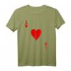 ACE OF HEARTS T-Shirt - Spielkarten Halloween Kostüm, Casino Geschenk & Valentinstag Geschenk für Poker- und Kartenliebhaber