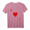 ACE OF HEARTS T-Shirt - Spielkarten Halloween Kostüm, Casino Geschenk & Valentinstag Geschenk für Poker- und Kartenliebhaber