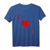 ACE OF HEARTS T-Shirt - Spielkarten Halloween Kostüm, Casino Geschenk & Valentinstag Geschenk für Poker- und Kartenliebhaber