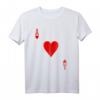 ACE OF HEARTS T-Shirt - Spielkarten Halloween Kostüm, Casino Geschenk & Valentinstag Geschenk für Poker- und Kartenliebhaber