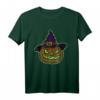 Leuchtender Kürbis mit Magierhut - Gruseliges Halloween T-Shirt für Horror- und Spaß-Fans