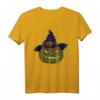 Leuchtender Kürbis mit Magierhut - Gruseliges Halloween T-Shirt für Horror- und Spaß-Fans